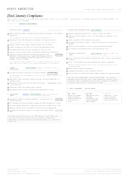 Preview of EU Compliance Checklist — Hotels & Properties