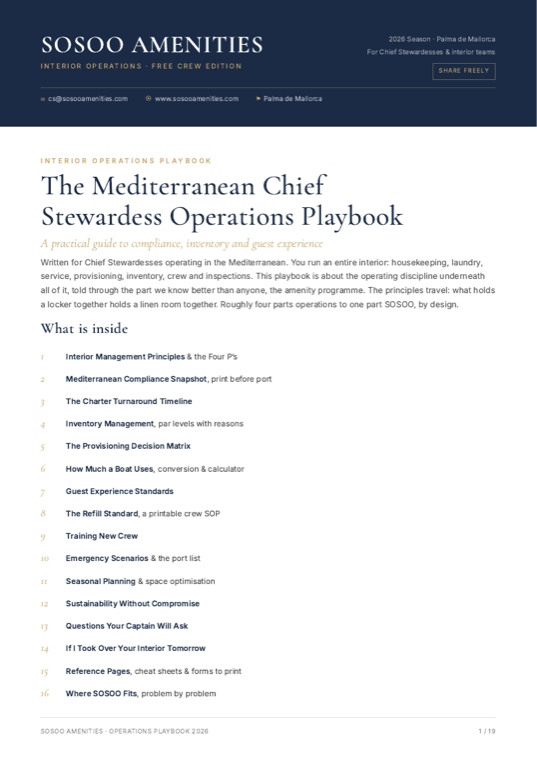 Preview of Chief Stewardess Operations Playbook