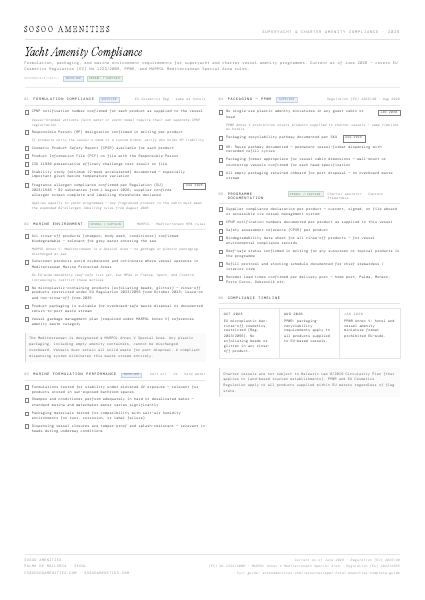 Preview of EU Compliance Checklist — Yacht
